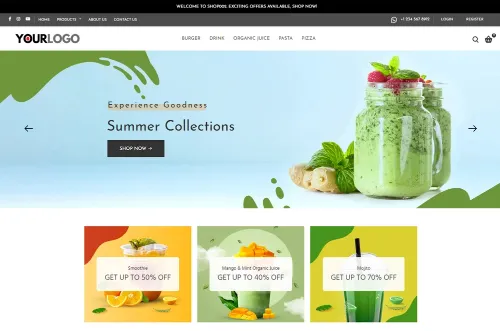 Food and Beverage Webite Template