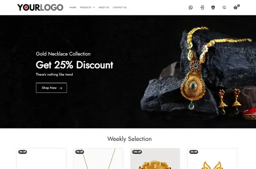 Jewelry Website Theme Templte